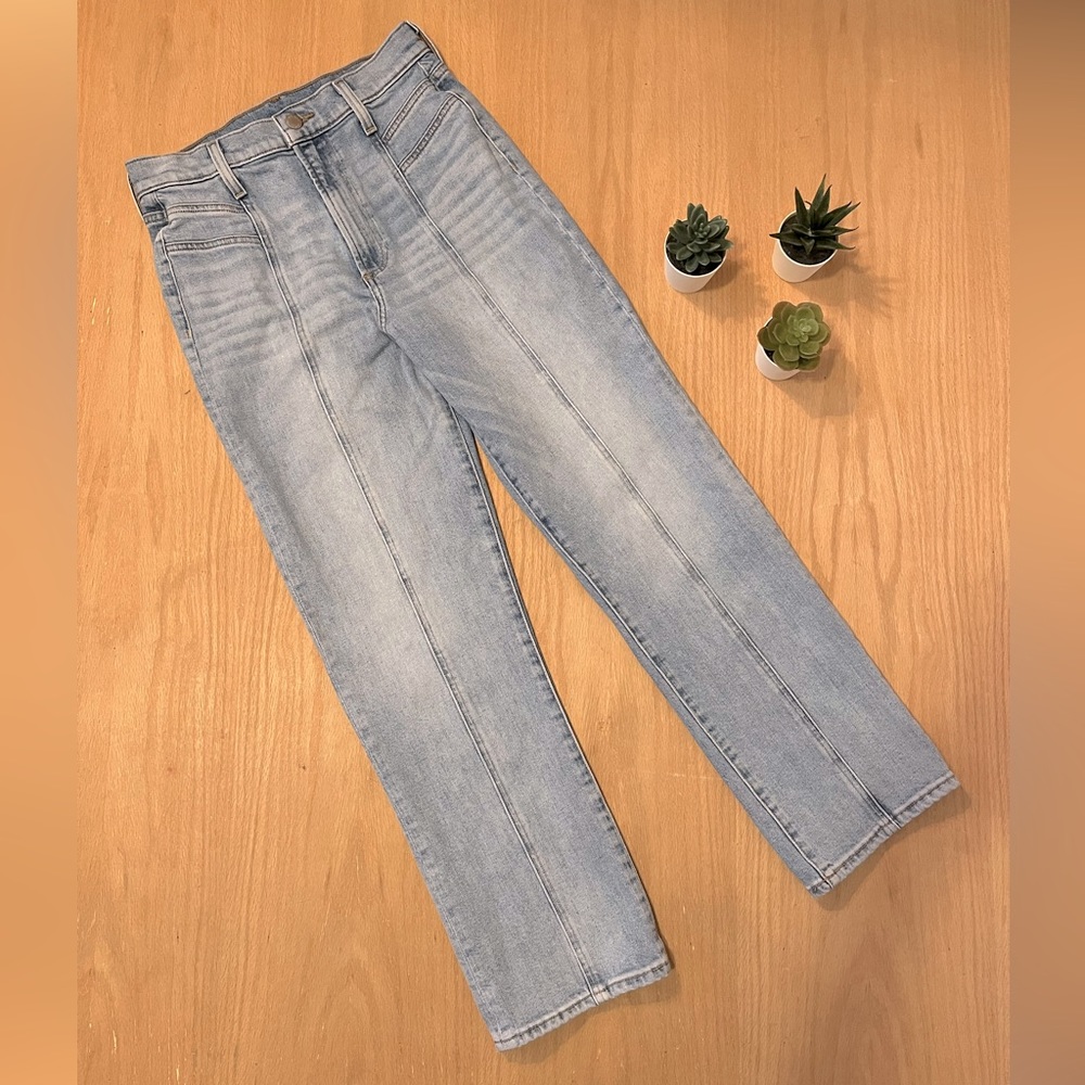 Aritzia / Denim Forum High Waisted Straight Leg Cropped Jeans